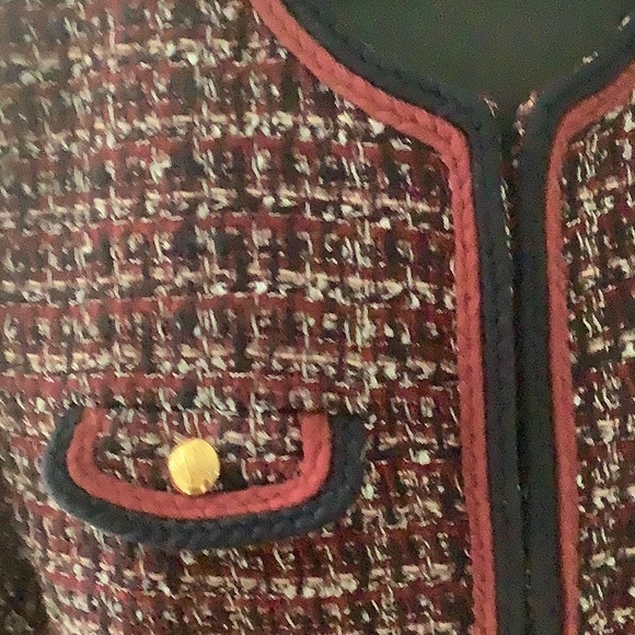 Talbots Tweed Blazer with Gold Buttons and Pockets Size 8 - Picture 3 of 14